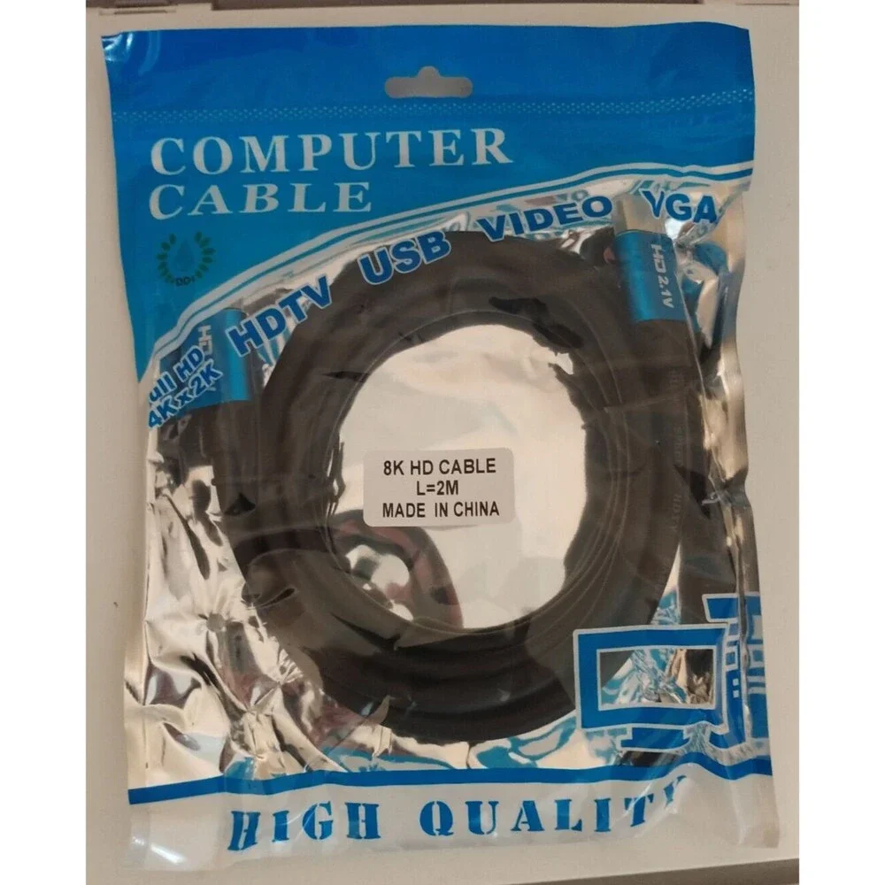 HDMI Cable 2.1 Ultra High Speed 8K@60Hz 4K@120Hz HDR eARC Braided Cord 48Gbps